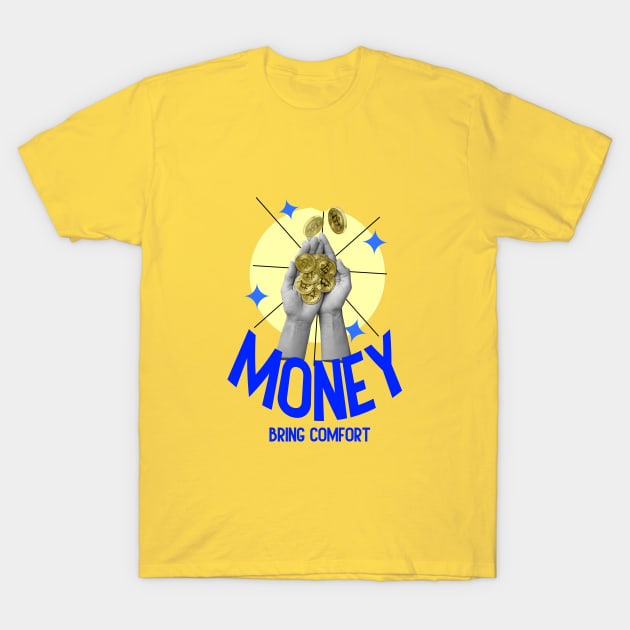 Money bring comfort: Inspirational Quotes T-Shirt by A Floral Letter Capital letter A | Monogram, Sticker